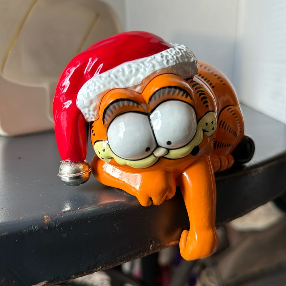 Garfield Vintage Christmas Self Stocking Hanger New in package